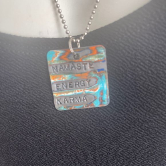 Kate Mesta Dog tag - Nameste, Energy, Karma - Picture 5 of 5